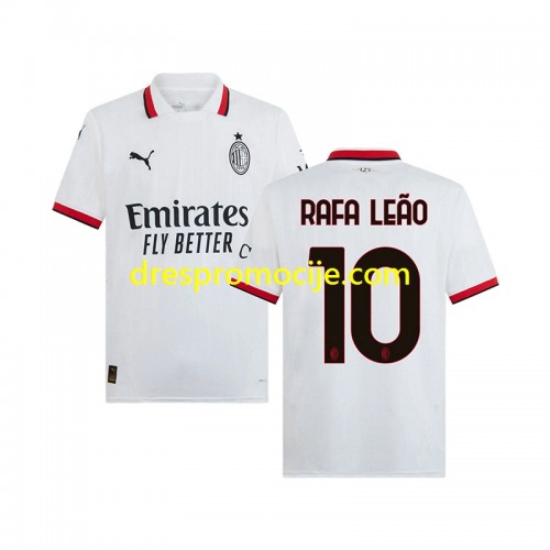 A.C. Milan RAFA LEAO 10 Dres Gostujući 2024/2025 Kratkih Rukava A.C. Milan RAFA LEAO 10 Dres Gostujući 2024/2025 Kratkih Rukava